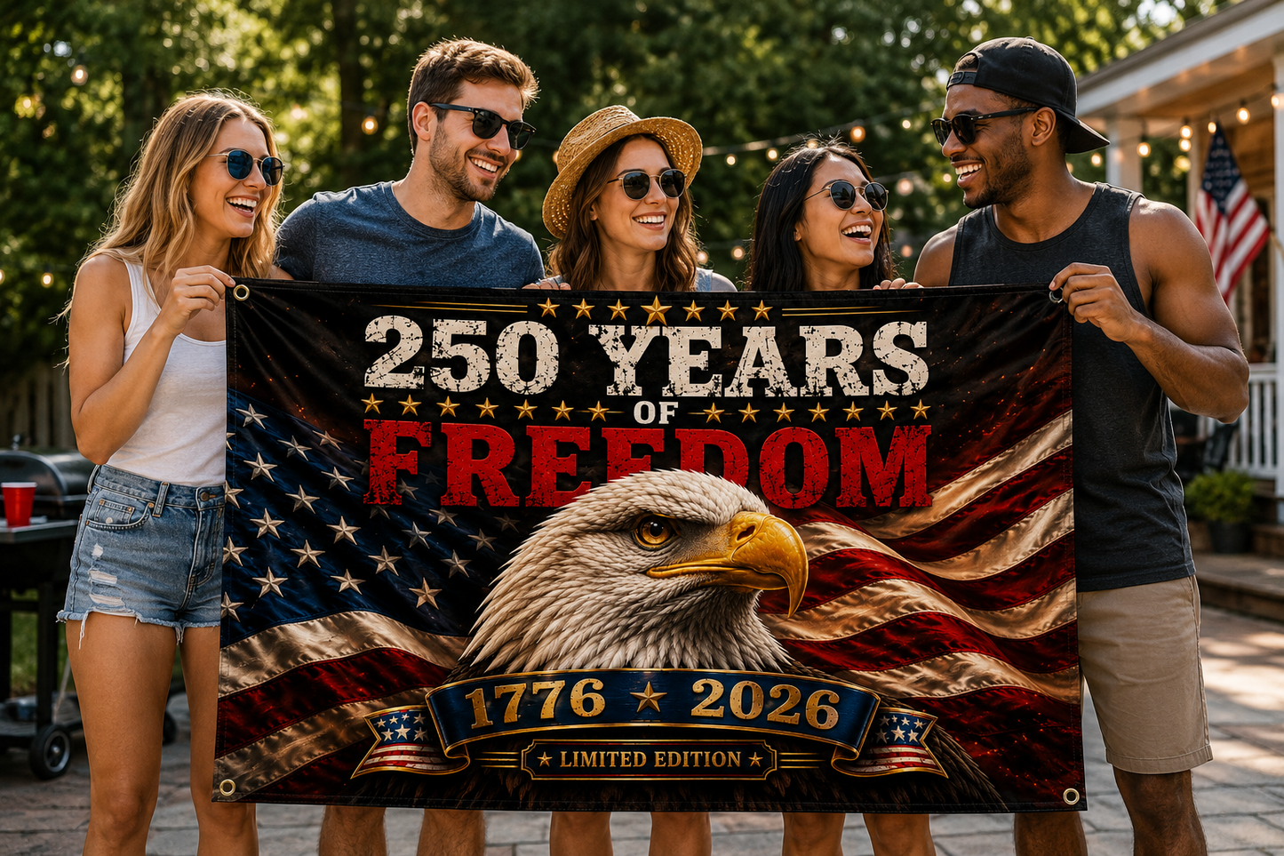 USA 250th Anniversary Eagle Flag | 1776–2026 Limited Edition Double-Sided